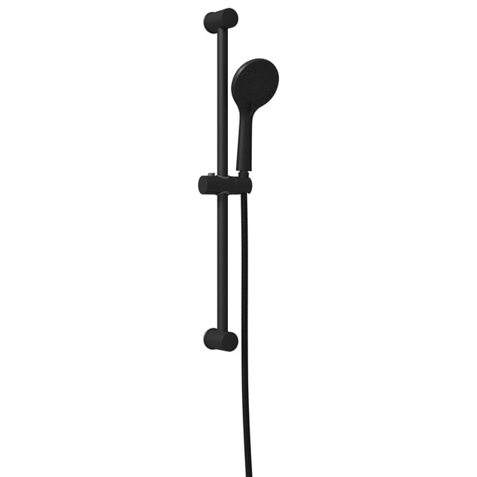 Ensemble Système de Douche Noir 70 cm Acier Inoxydable