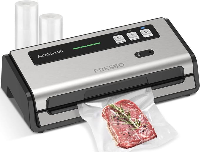 Vacuüm Sealer V6 - Efficiënt en Stil Met Verbeterd Zuigvermogen