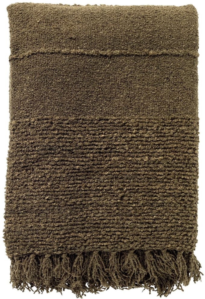 Dutch Decor - SENNA - plaid 140x180 cm - 100% gerecycled - Military Olive - groen