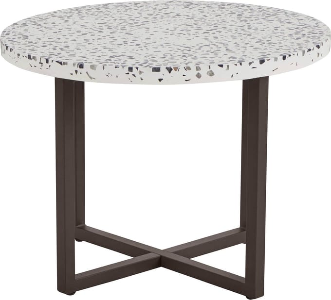 Steph|Eindtafel 60 cm met Terazzo Look