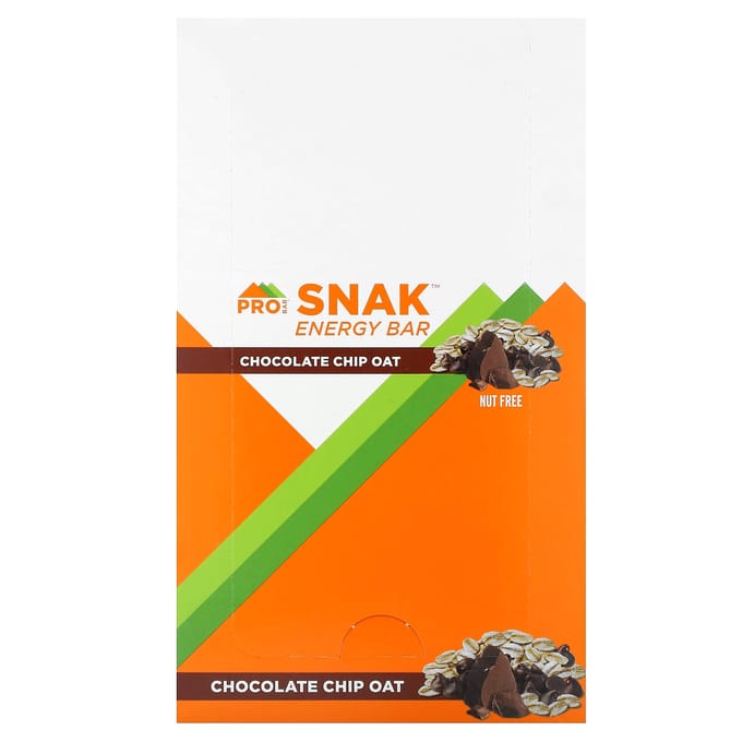 ProBar, Snak Energy Bar, Chocolate Chip Oats, 12 Repen, 1.6 oz (45 g) Elk