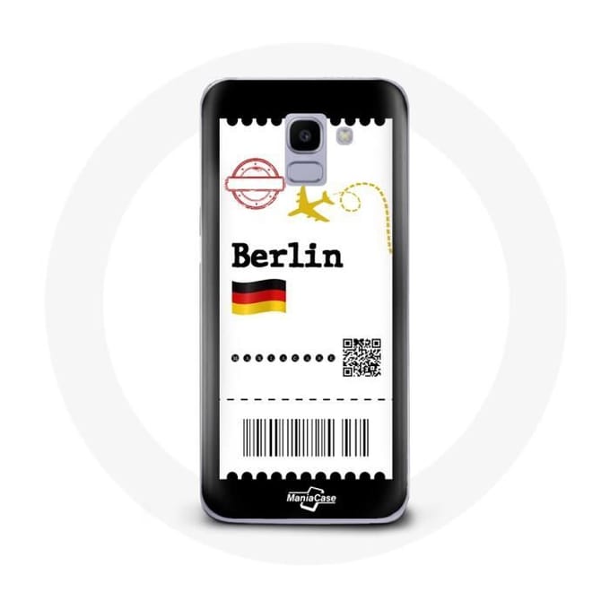 Coque pour Samsung Galaxy A8 2018 Billet d'avion Berlin