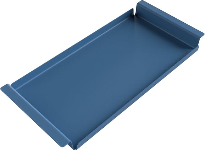 Steellish Dienblad Rechthoek - Tray - Aluminium - Grijs Blauw - 61× 29×5cm