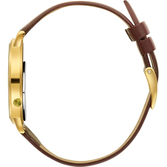 Danish Design Pico - Horloge Dames - Bruin/Goud - Luxe – 32 mm - RVS - Rond - Analoog