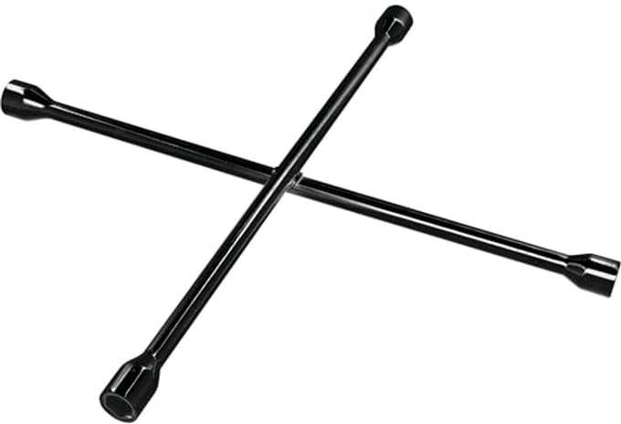 4-Way Cross Lug Wrench - 20 Inch - SAE and Metric Sizes