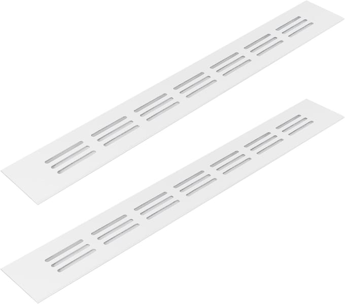 Aluminium Ventilatieroosters 40x300mm Pack van 2 - Voor HVAC, Verwarming, Koeling en Ventilatie