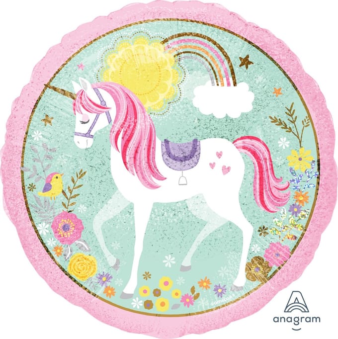 Amscan - Standard Magical Unicorn Folieballon (1 stuks)
