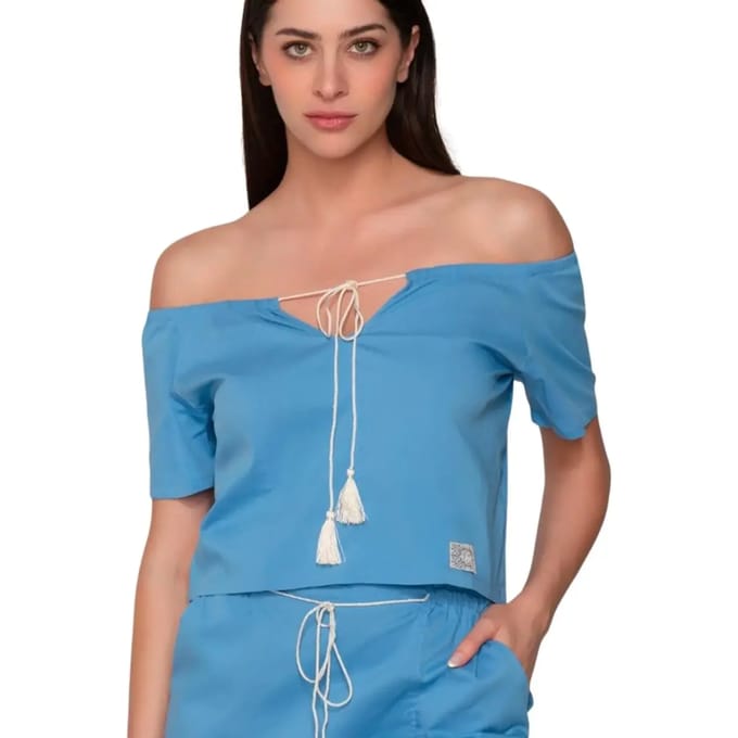 Damesblouse met korte mouwen Luna Grace