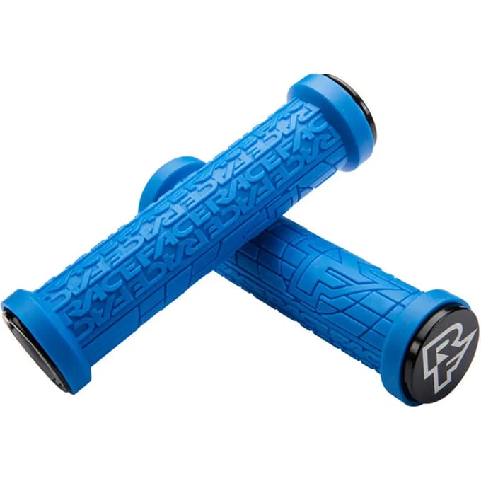 Race Face Grippler handvatten, blauw Diameter 30mm
