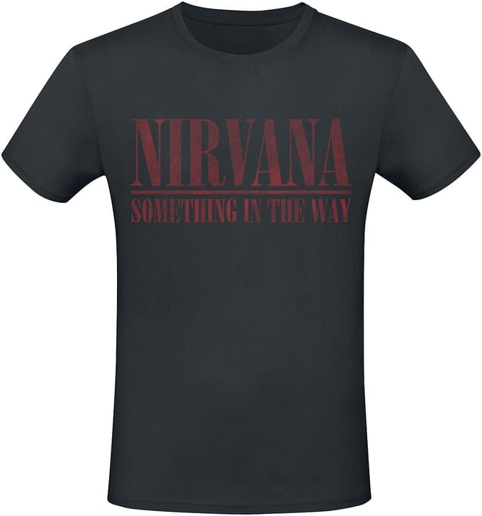 Nirvana T-shirt - Something In The Way - S tot 4XL - voor Mannen - zwart