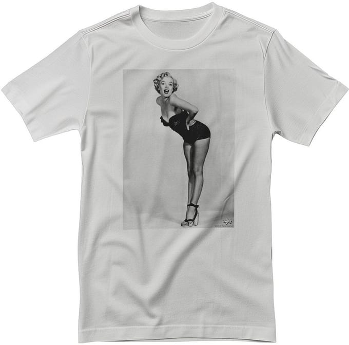 Marilyn Monroe Bathing Suit -pose Portrait -T-shirt RD-1-MM004-DTG