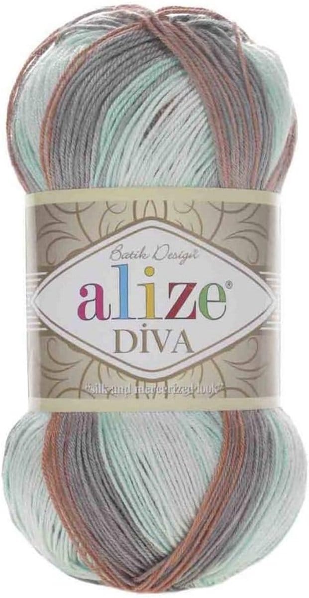 Microvezel Garen voor Haken en Breien met Kleurverloop - Zijde-effect Draad
