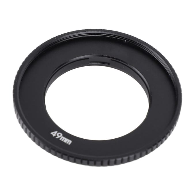 Adaptateur de filtre pour caméra d'action, en alliage d'aluminium, 49 mm, pour objectif Action4 black