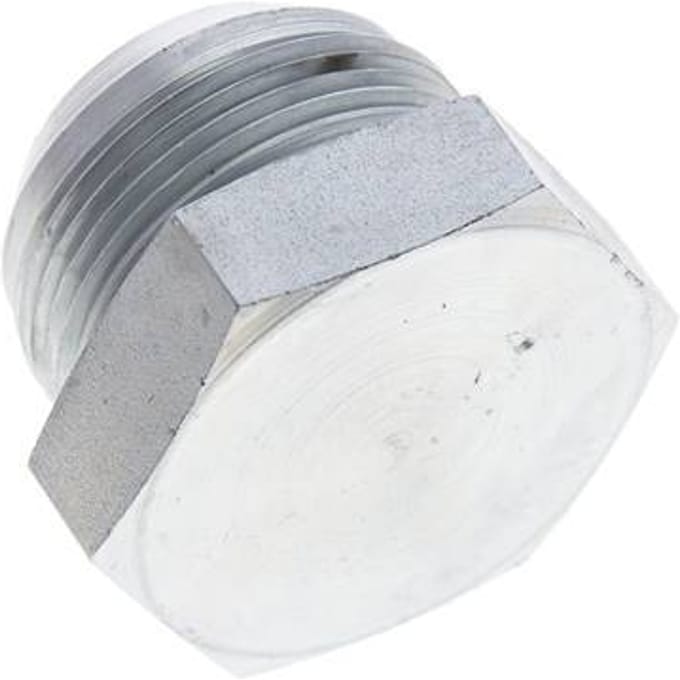 JIC-Plug UN 1-5/8''-12 Staal 140 bar (1967.0psi)