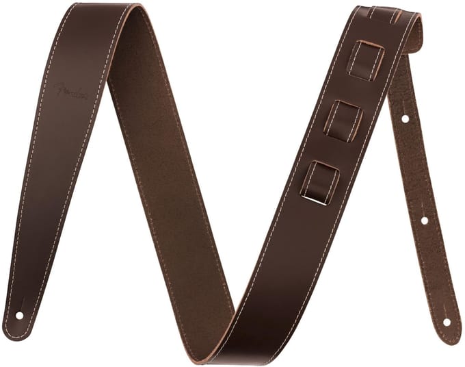 Fender Essentials Lederen Gitaarband Bruin 0990642121