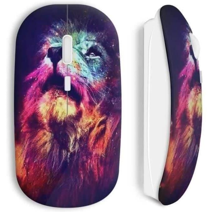 Souris sans Fil Lion multicolor