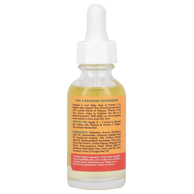 SheaMoisture, Brighter Days Ahead Serum, 1 fl oz (29 ml) white