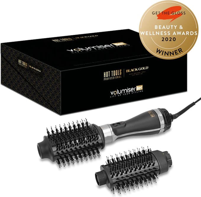 Hot Tools Professional - Volumiser Set Black Gold - Föhnborstel - 2-in-1 Föhnborstel