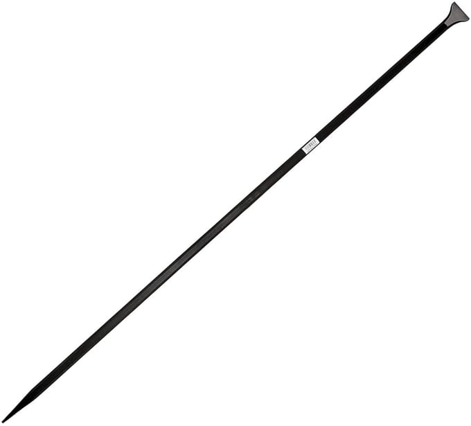 Smeedijzeren stang - Graafstok Hefboomstok - Gaten graven - Eendelige constructie - 1250 mm - Zwart