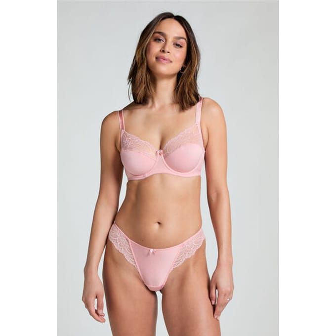 Hunkemöller Dames Lingerie String Sophie - Roze - maat S