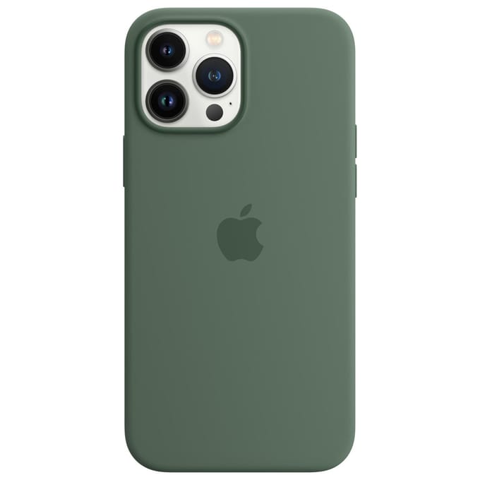Silicone Backcover MagSafe voor de Apple iPhone 13 Pro Max - Eucalyptus