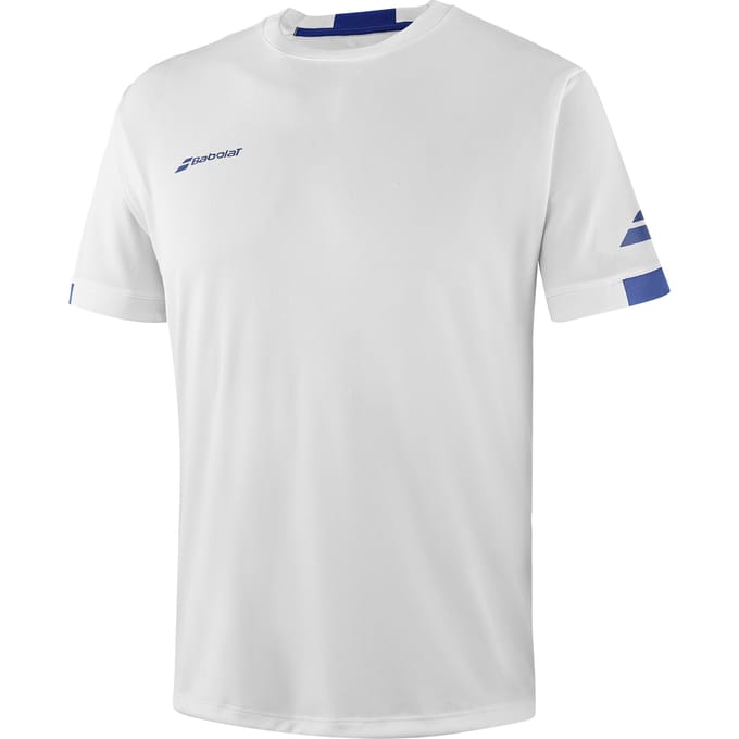Babolat Play Crew Neck Tee Junior White, 10-12
