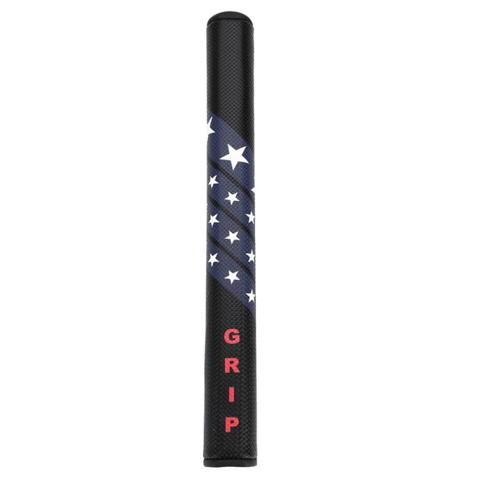 Accessoire de remplacement de poignée de putter de club de golf confortable et antidérapant recouvert de PU(Noir) gray