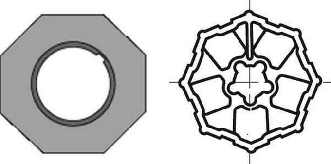 Adaptieset 8 kant 125 - LT60 en T6