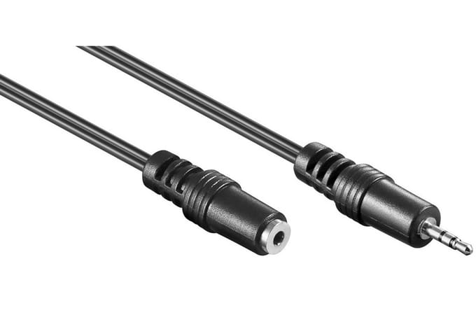 2,5mm Jack stereo audio verlengkabel - 2 meter