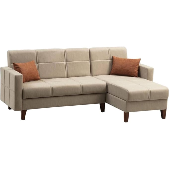 Hoekslaapbank Polya rechts bouclé | Atelier Del Sofa