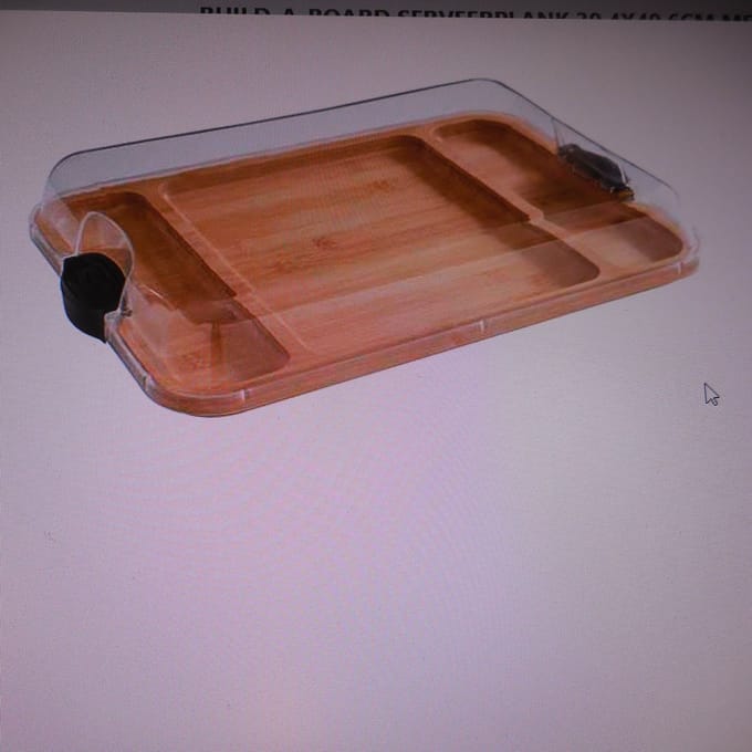BUILD-A-BOARD SERVEERPLANK 30,4X40,6CM MET KUNSTSTOF DEKSEL