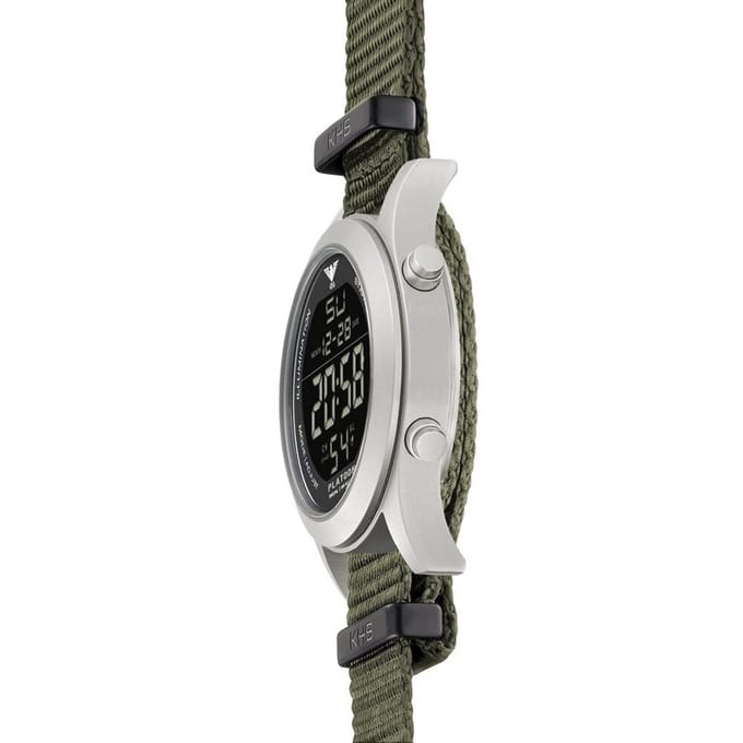 KHS - KHS.PLASD.NSGO - Polshorloge - Platoon Steel Digital - Heren