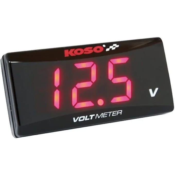 Voltmeter Koso Super Slim Style 8-18 Volt blauw