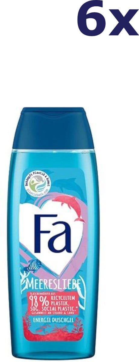 6x Fa Douchegel – Zeeliefde Energie 250 ml