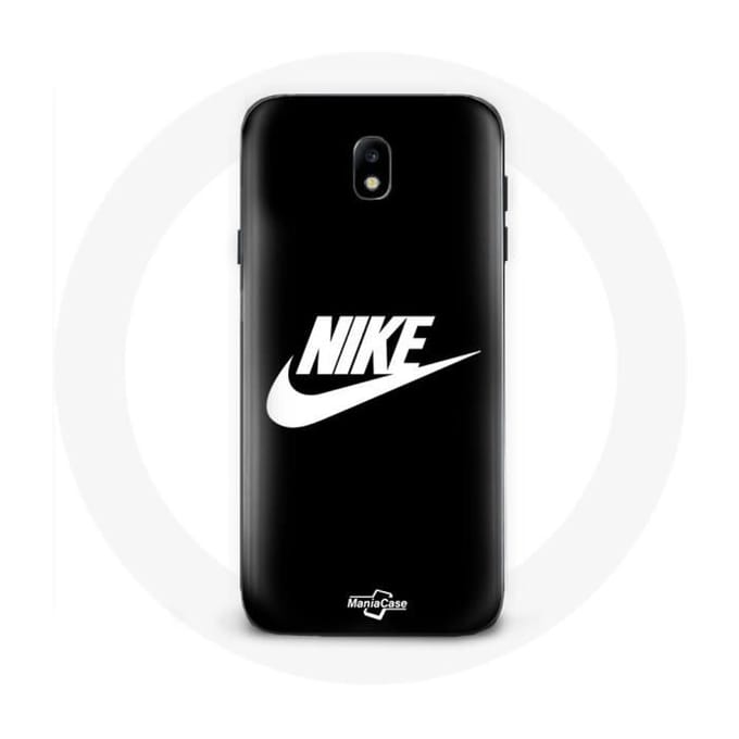 Coque pour Samsung Galaxy J5 2017 Nike Logo blanc fond Noir