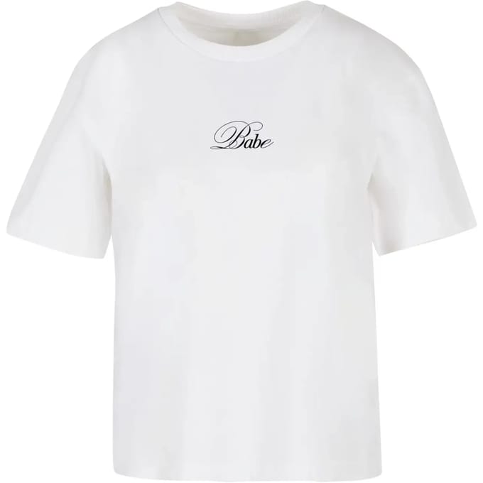 Dames-T-shirt Miss Tee Babe Wording