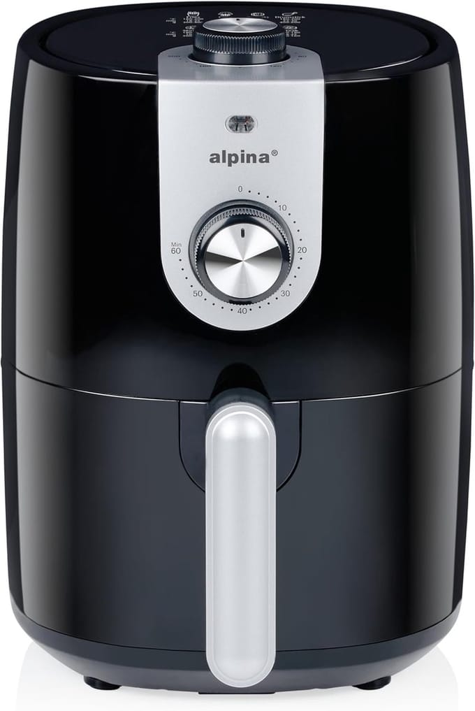 Heteluchtfriteuse - Compacte Oven - Gezond Frituren - Snelle Bereiding - 2 Liter - Zwart