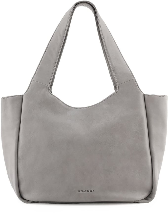 FREDsBRUDER shopper schoudertas Just Easy Shopper Light Grey Lichtgrijs