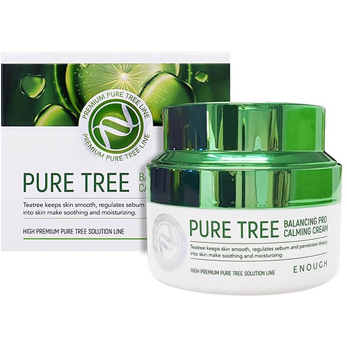 ENOUGH Pure Tree Balancing Pro Kalmerende Crème 50ml + WILLEKEURIG CADEAU black