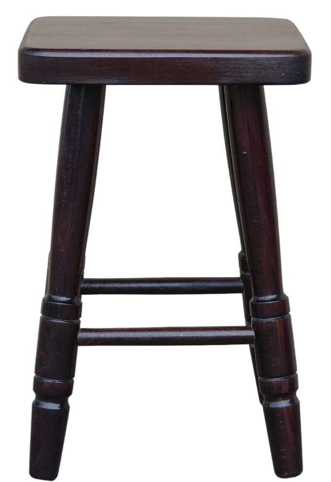 Massieve Houten Keukentabouret - Beuken Hout - Bruin (Noten)
