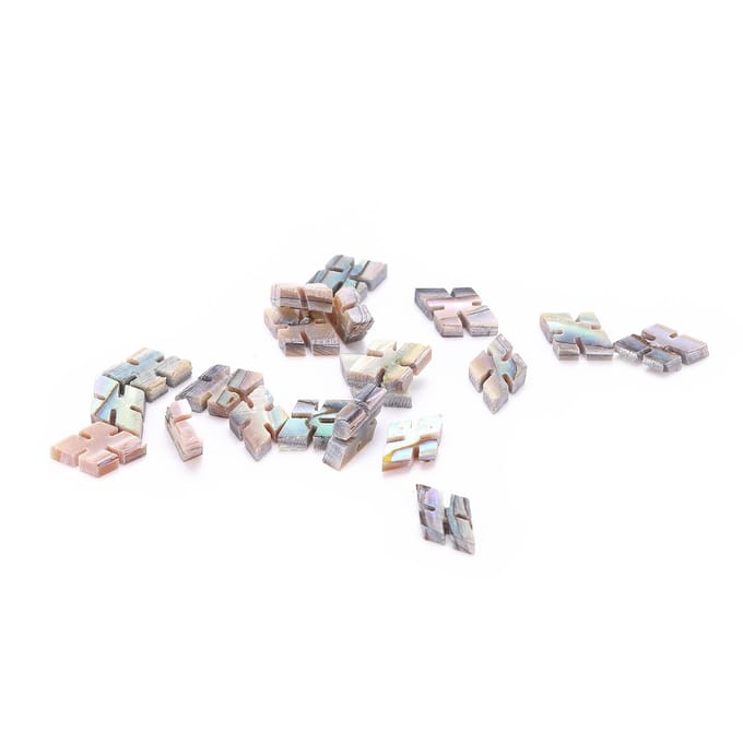 20 Stuks Gitaar Inleg Natuurlijk Abalone Schelp Makkelijk te Gebruiken Mooie Gitaar Fretboard Stippen voor Gitaar white