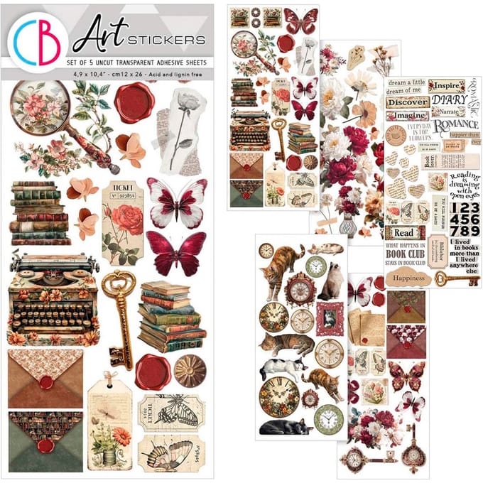 Art Stickers "Book Lovers"