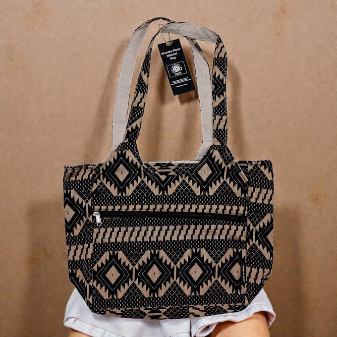 Jacquard Natural Bags - Desert Loom - Wander Muse Bag