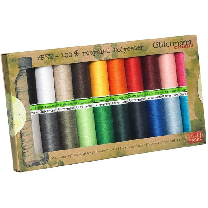GÜTERMANN Embroidery thread set universal thread - 20 rl. at 100m