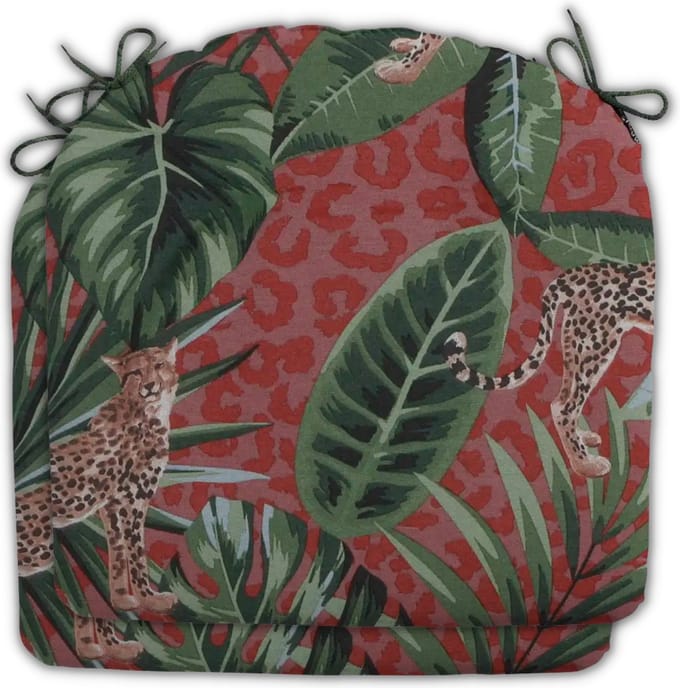 Madison - Zitkussen - Universeel - 2 stk. - 46x48 cm - Lenny Red - Stapelstoel - Rood