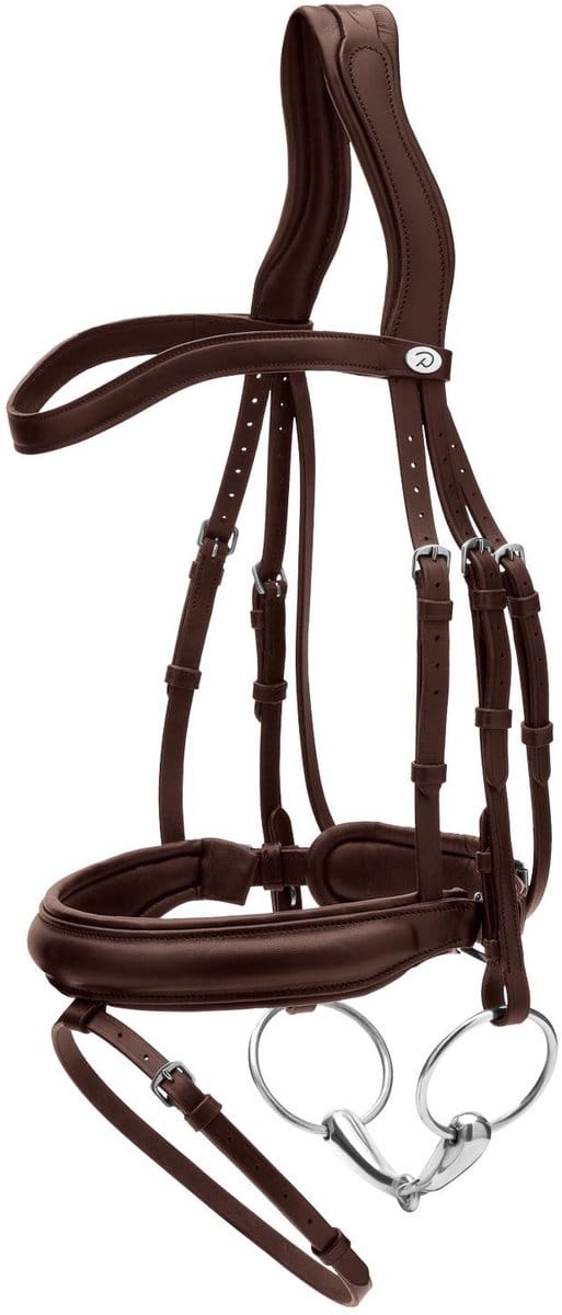Kentucky - Medium neusriem hoofdstel zacht leer soft coll Cob/bruin