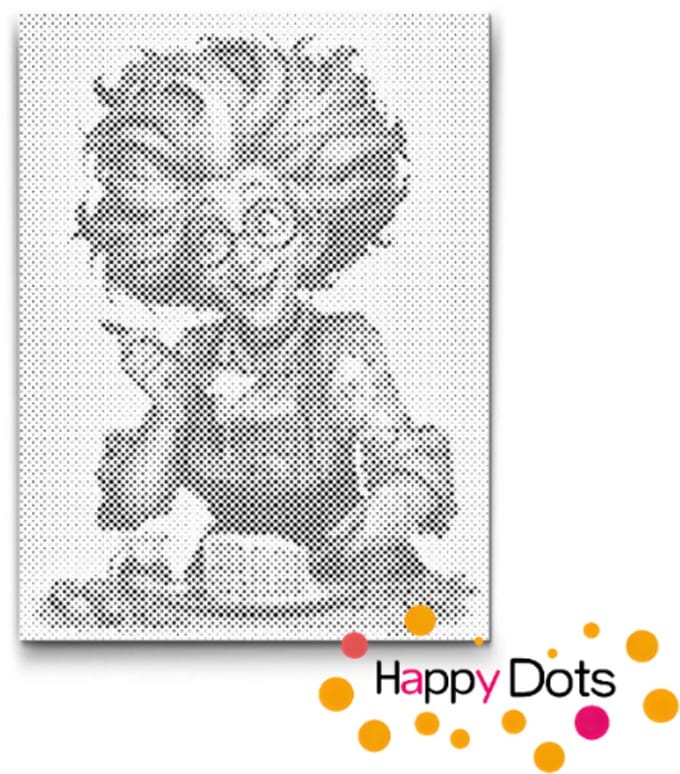 HappyDots DOT Painting Gekke oma's 03 - 30x40cm