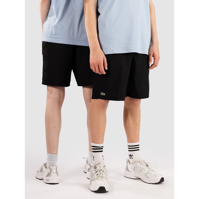 Lacoste Lightweight Diamond Taffeta Korte Broek zwart