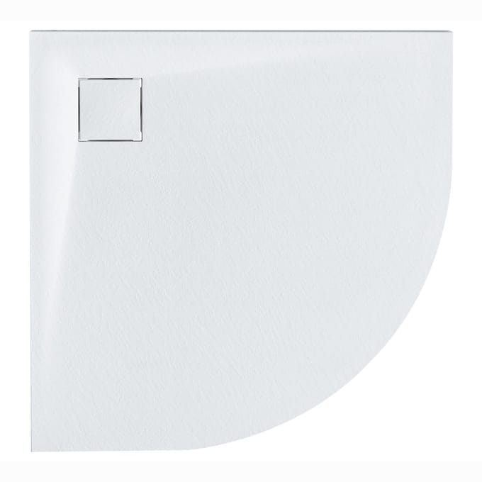 BELIANI PARON - Douchebak - Wit - 80 x 80 x 3 cm - SMC (kunststof)
