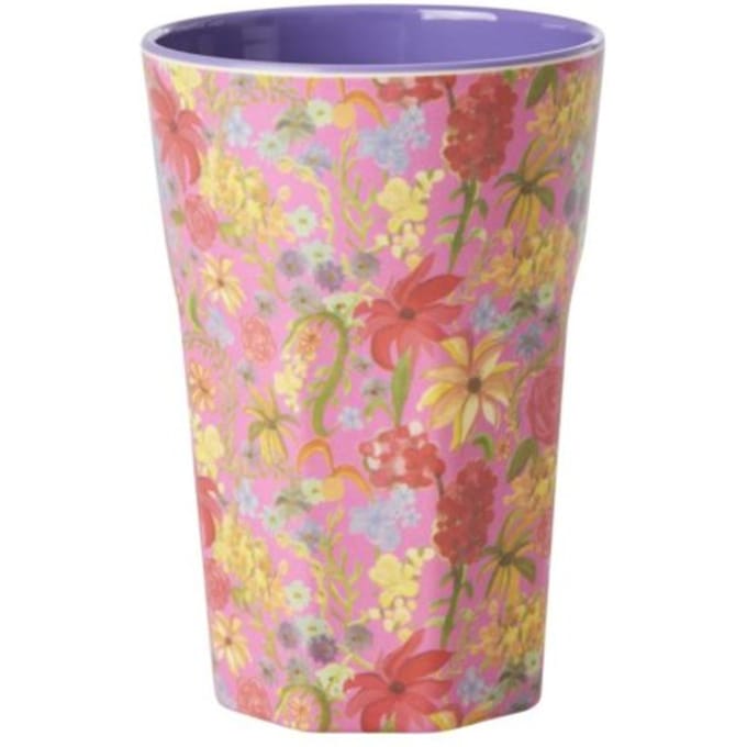 Rice melamine beker large swedish flower